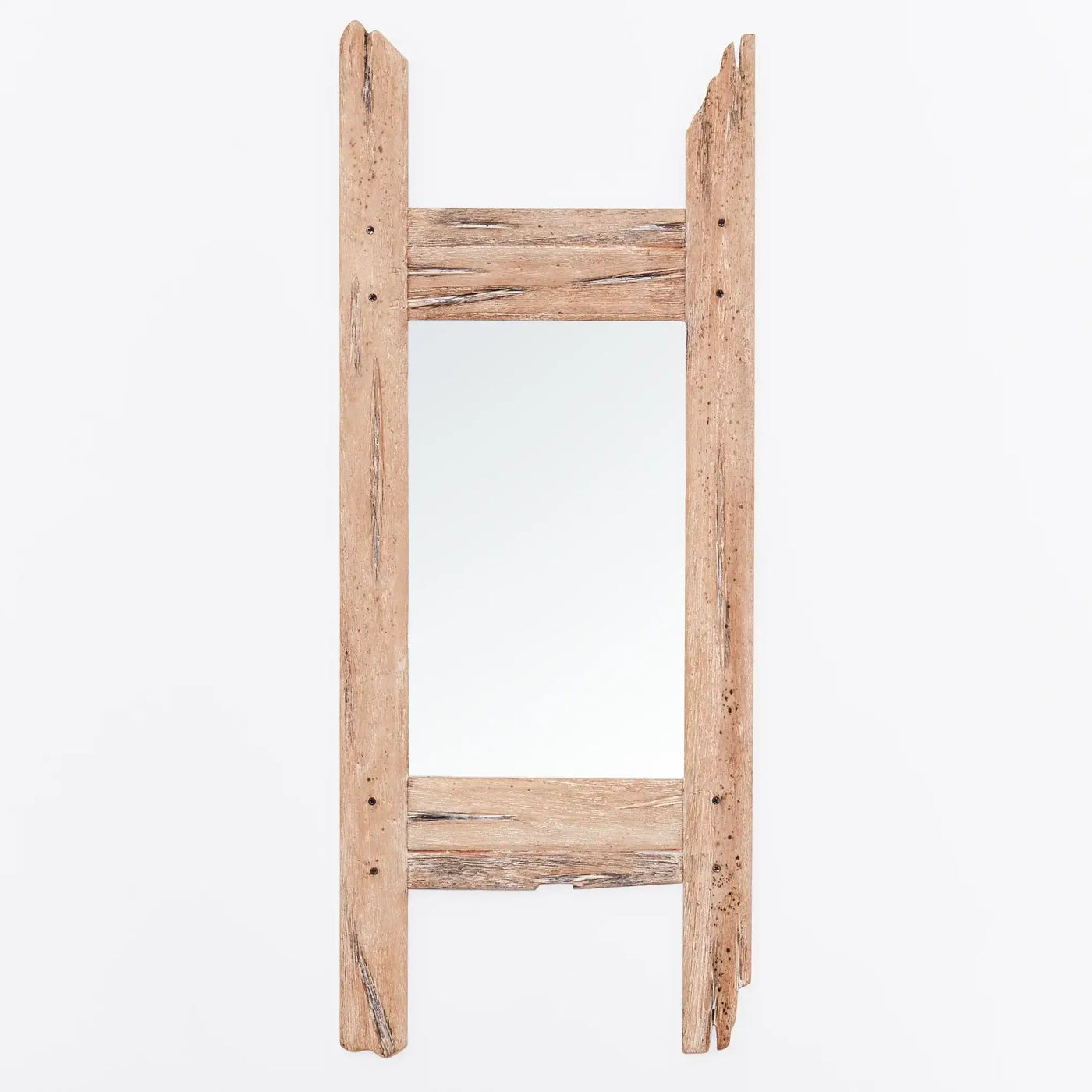 Rustic Nautical Driftwood Framed Mirror