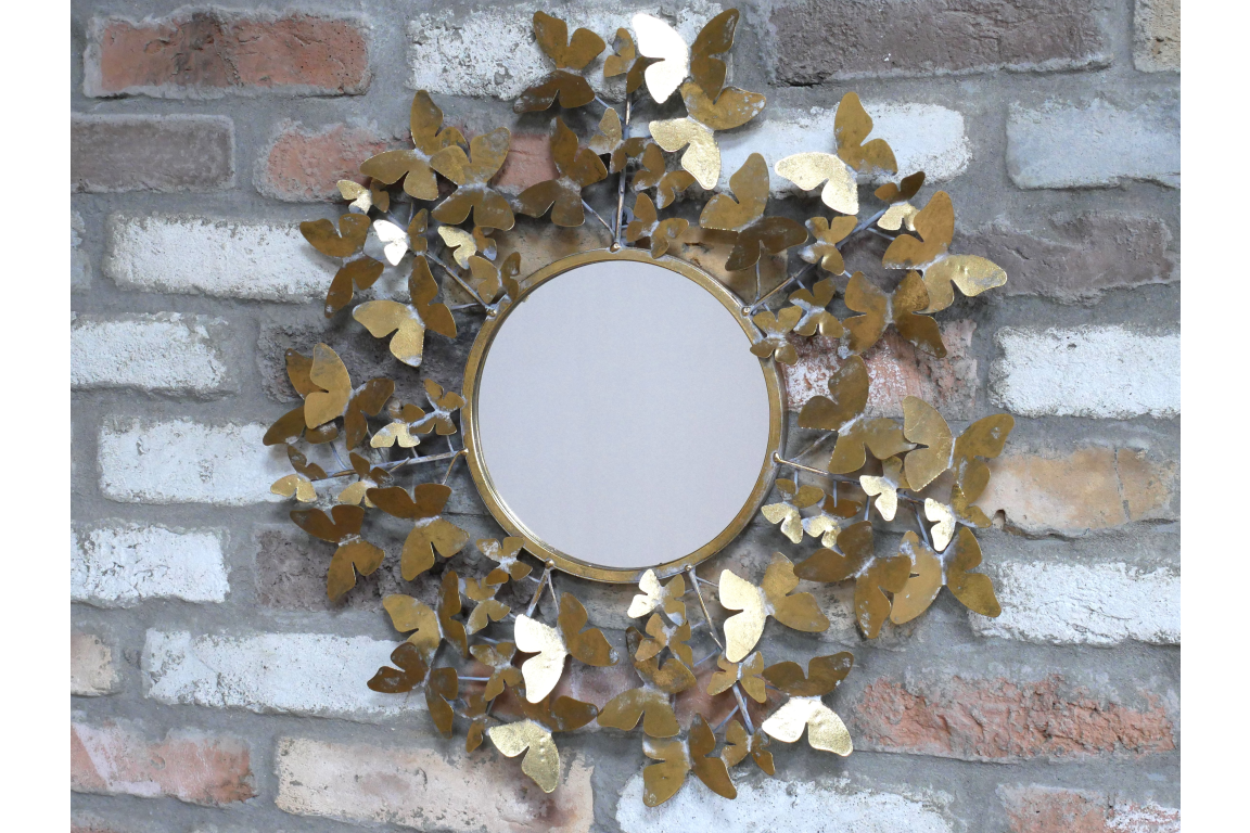 Large Rustic Metal Butterfly Mirror ***Free Delivery***