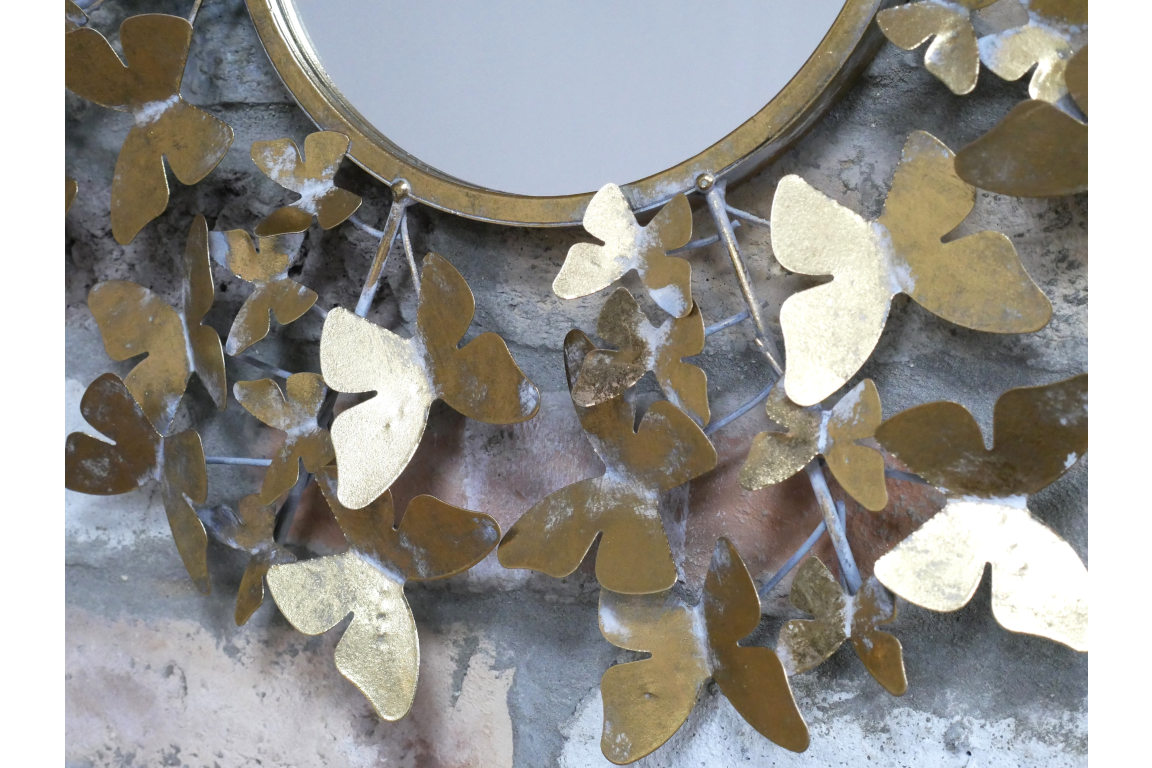 Large Rustic Metal Butterfly Mirror ***Free Delivery***