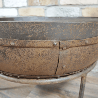 Kadai Iron Fire Pit with Grill