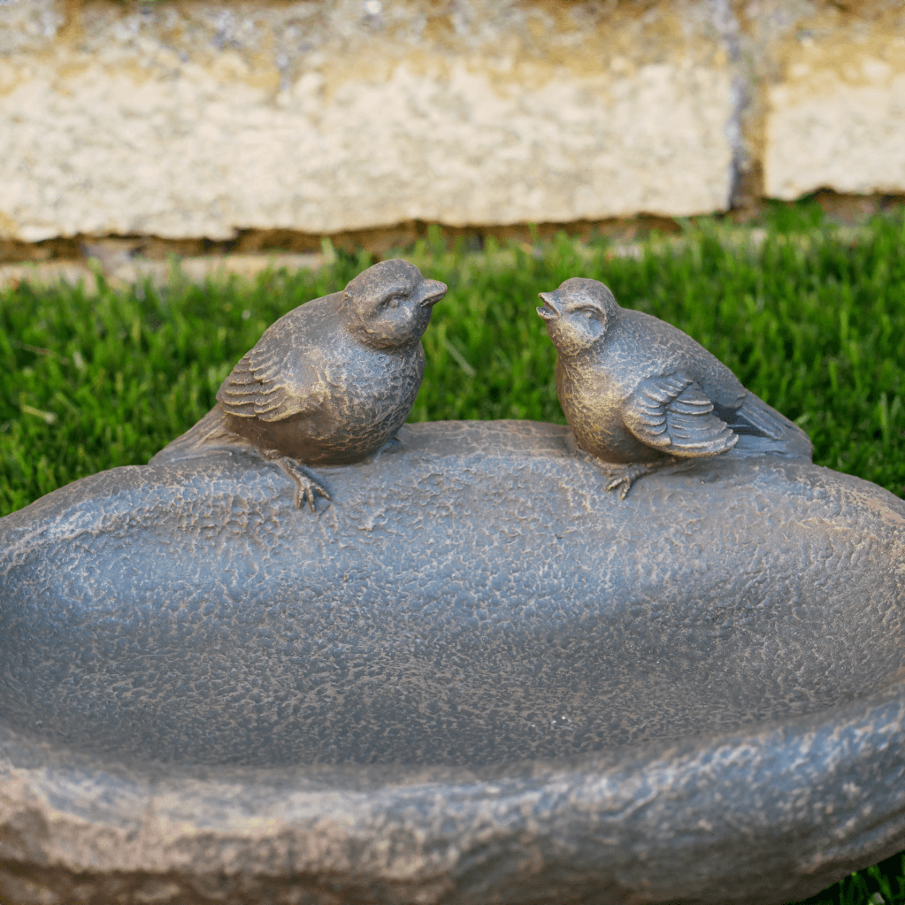 Oval Vintage Style Bird Bath