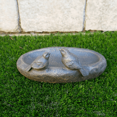 Oval Vintage Style Bird Bath