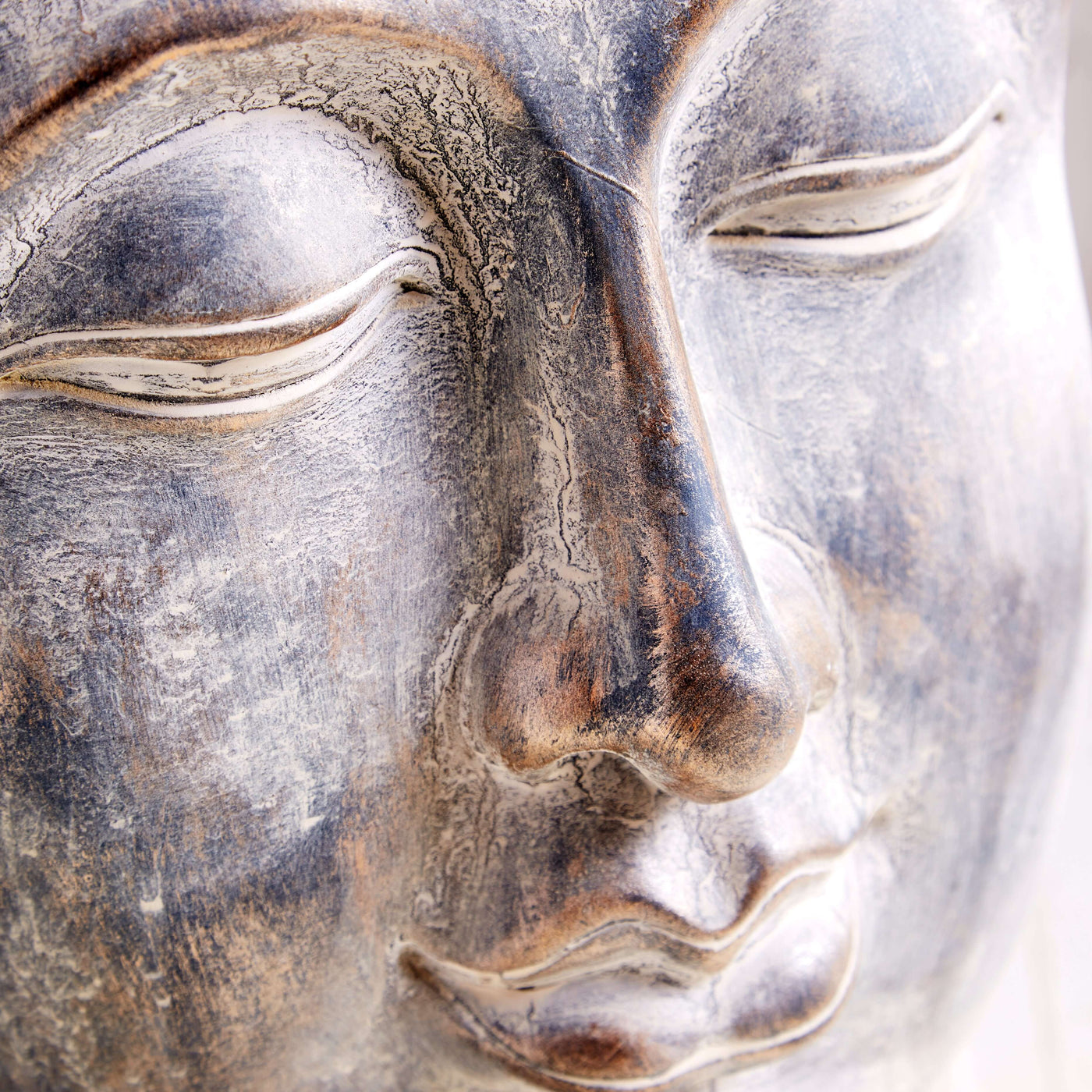 Sandstone Style Buddha Head Garden Sculpture