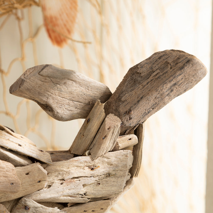 Driftwood Whale Ornament – Coastal Rustic Decor