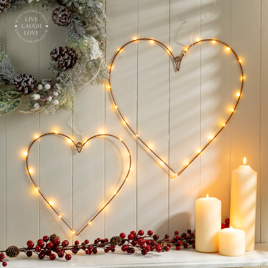 LED Heart-Shaped Christmas Hanging Light - Cozy Ambiance