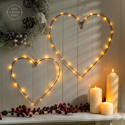 LED Heart-Shaped Christmas Hanging Light - Cozy Ambiance