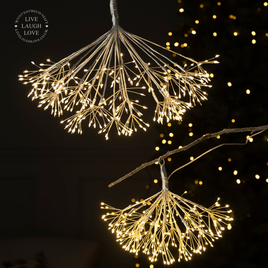 LED Dandelion Hanging Light with Warm Glow