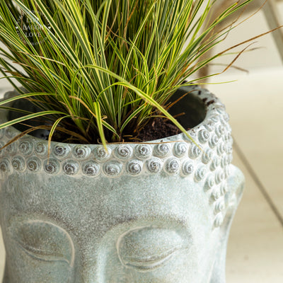 Concrete Buddha Head Planters – Zen-Inspired Garden and Home Decor