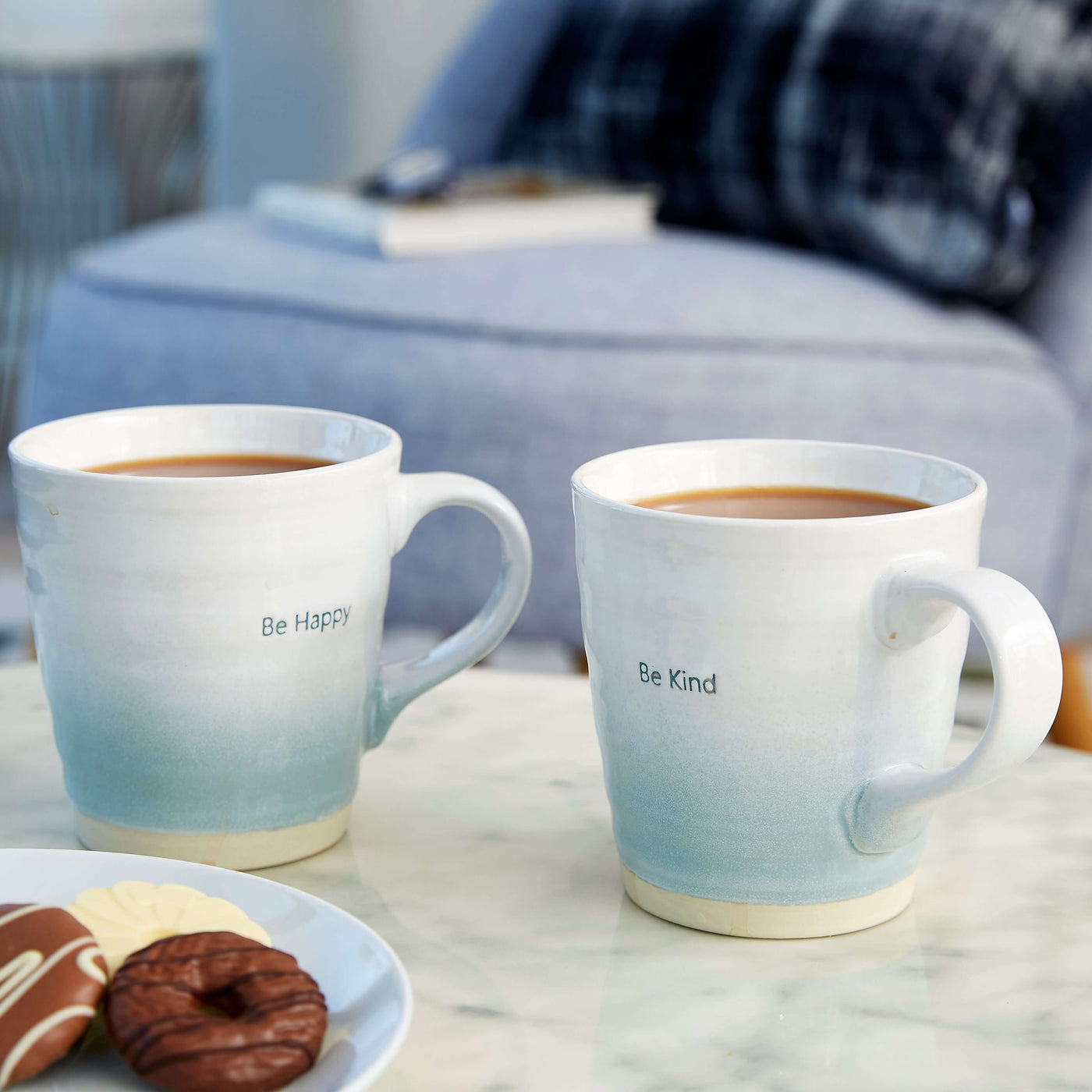 Ceramic "Be Kind" "Be Happy" Mugs