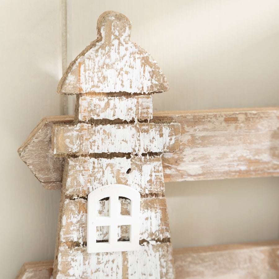 Distressed Nautical Lighthouse Wall Hooks