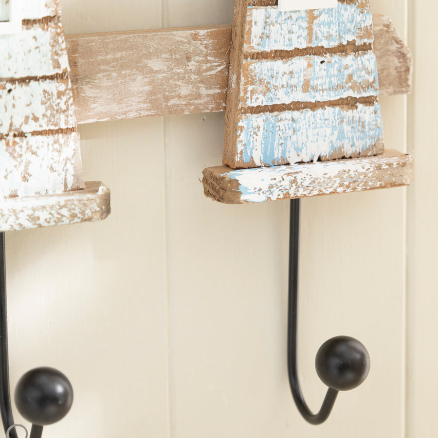 Distressed Nautical Lighthouse Wall Hooks