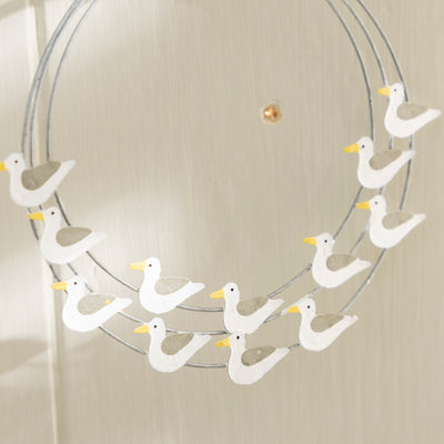 Seagull Hanging Ornament – Cute Coastal-Inspired Decor