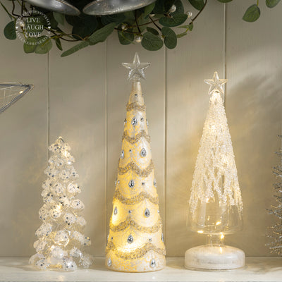 LED Christmas Tree Shelf Sitter - Elegant Holiday Decor