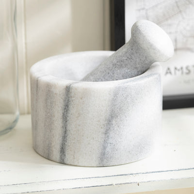 Marble Mortar and Pestle Set