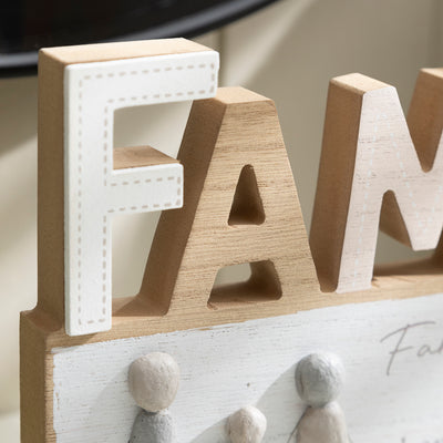 Family Pebble Shelf Sitter or Wall Hanger