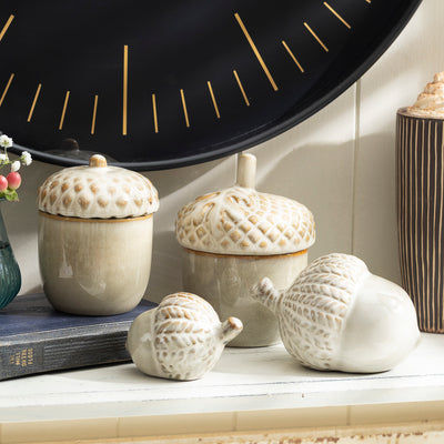 Decorative Ceramic Acorn Ornaments