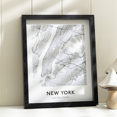 Framed City Map Prints – Six Global Cities