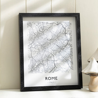 Framed City Map Prints – Six Global Cities