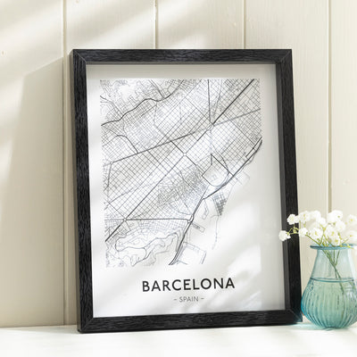 Framed City Map Prints – Six Global Cities