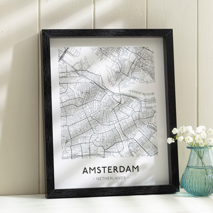 Framed City Map Prints – Six Global Cities