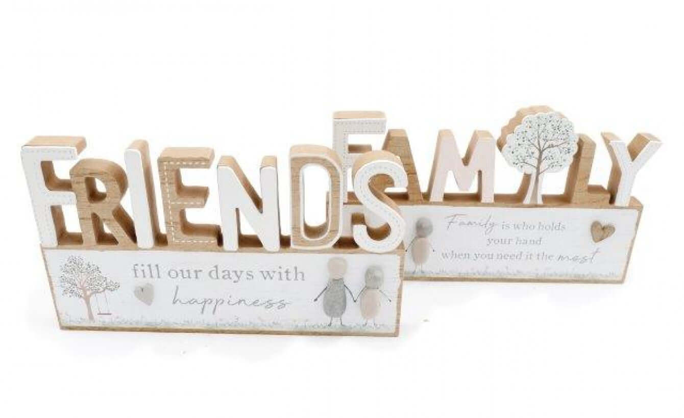 Family & Friends Pebble Shelf Sitter or Wall Hanger