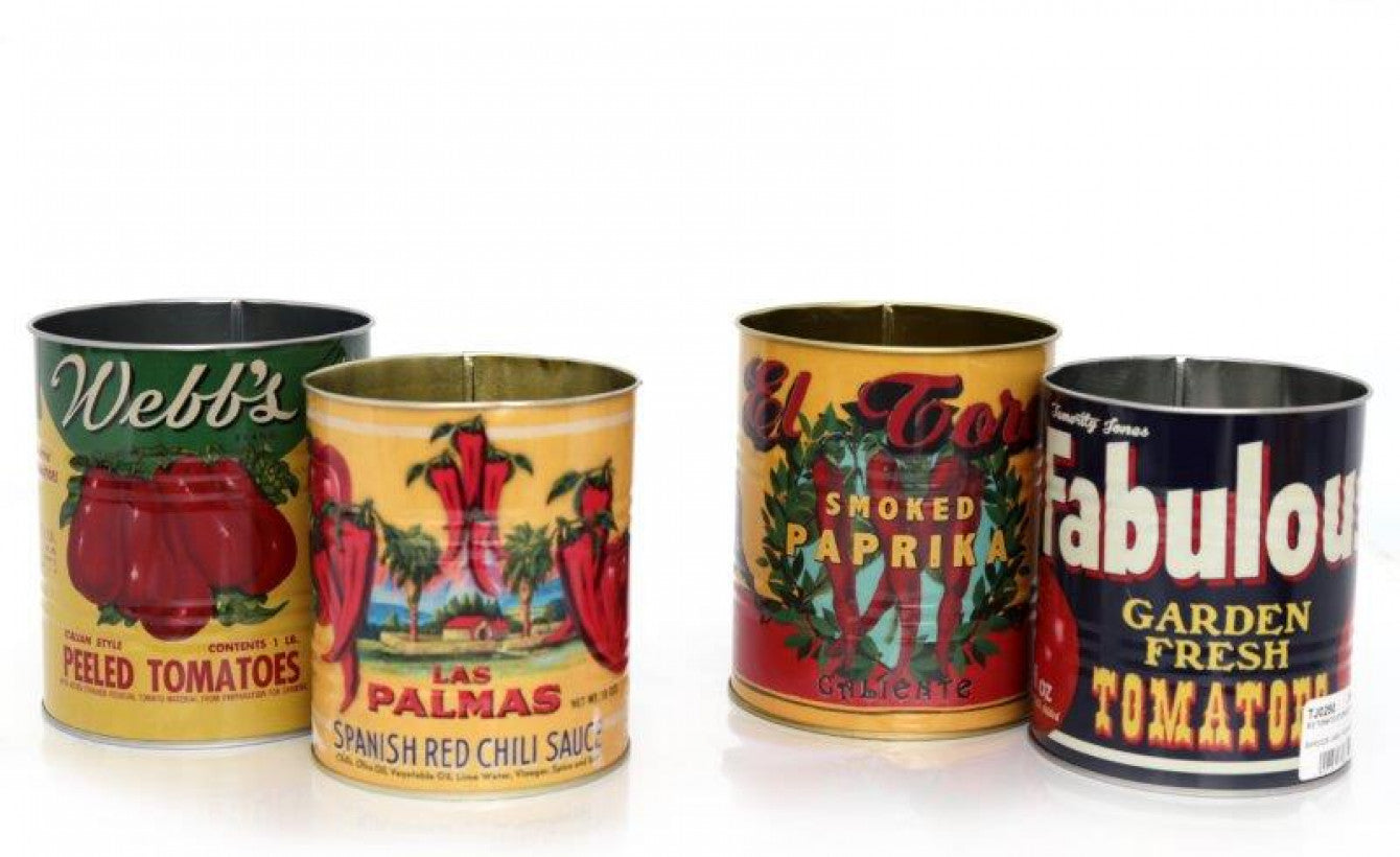 Vintage-Inspired Tomato & Spice Tin Planters