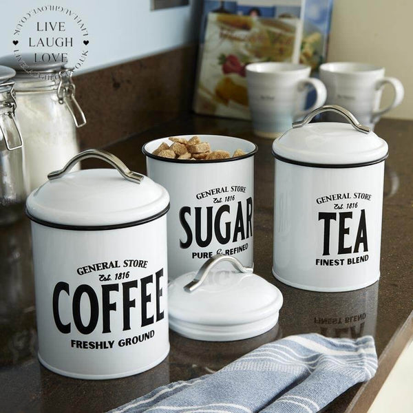 The range tea sugar best sale coffee canisters