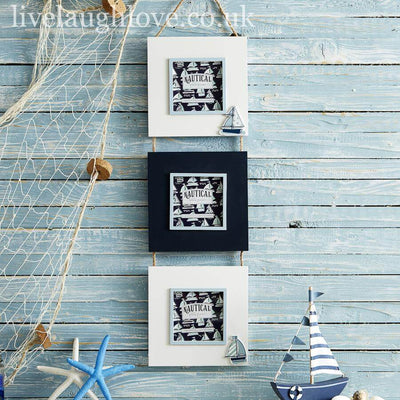 Triple Hanging Nautical Photo Frame - Boat ***Second*** - LIVE LAUGH LOVE LIMITED